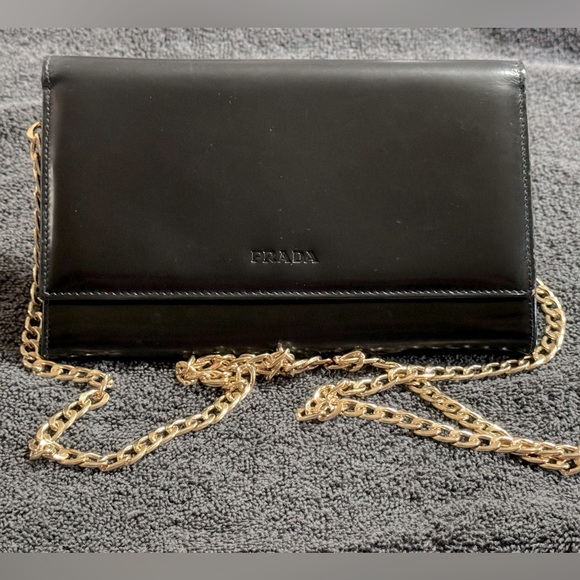 PRADA LONG WALLET W/ CHAIN - Picture 1 of 9